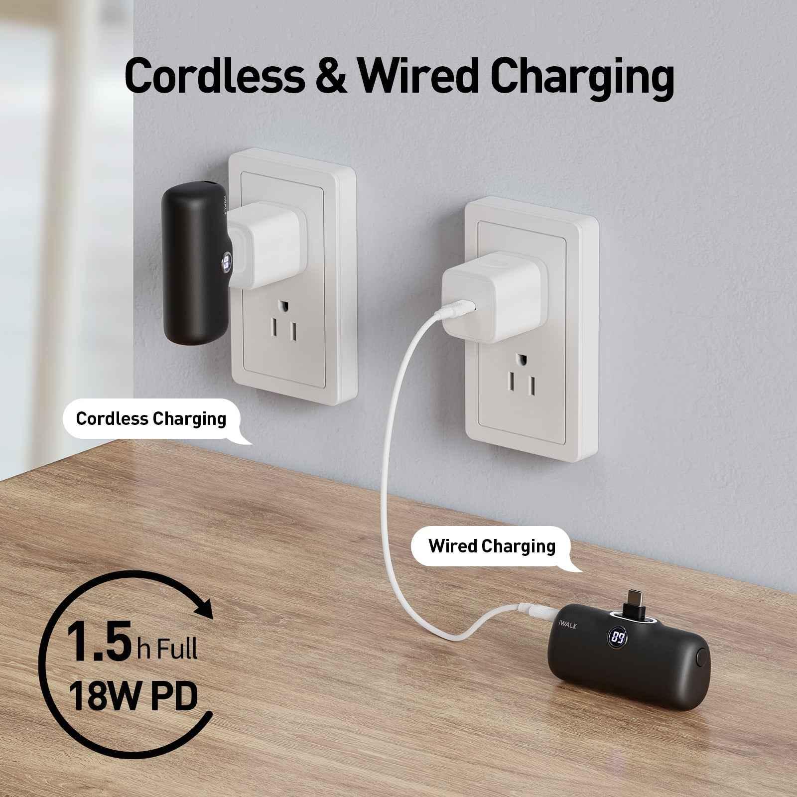 iWalk 4800mAh Type-C 20W Pocket Power Bank - Black iWalk 4800mAh Type-C 20W Pocket Power Bank - Black